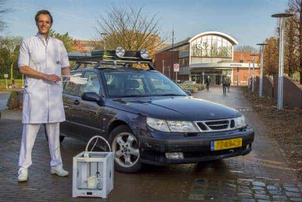 Dutch physician Lars Brouwers driving to Africa to deliver 3D printed hands